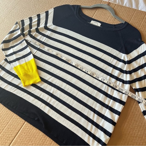 Zara knit striped pullover sweater, relaxed fit, lightweight size S - Picture 4 of 13